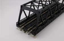 Kato #20-438 N Scale UniTrack Double Track Truss Bridge - 9 3/4" (248mm) - Black
