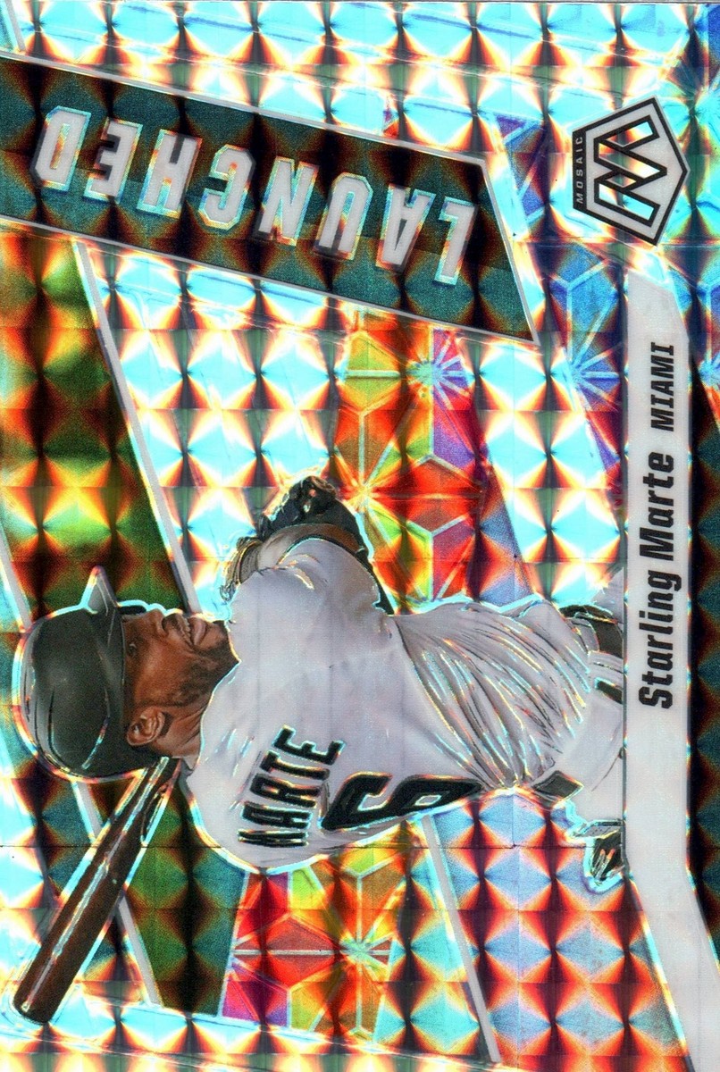 2021 Panini Mosaic #L7 Starling Marte Miami Marlins FREE SHIP | eBay
