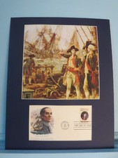 American Revolution - Naval hero John Paul Jones & First day Cover of his stamp