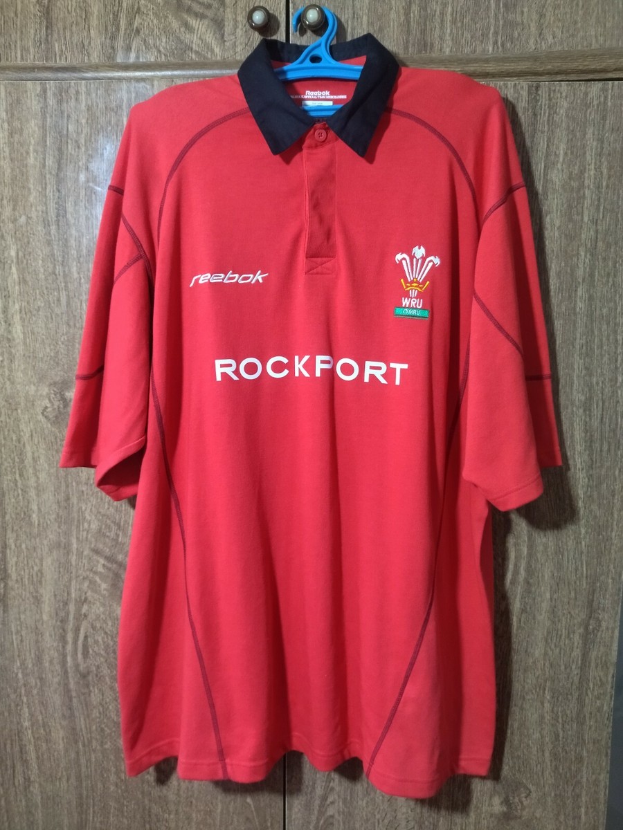 Wales Reebok Vintage Rugby Shirt Home 2002/2003/2004 Red Cymru Men
