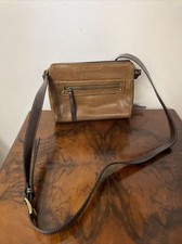 TIGNANELLO BROWN LEATHER SHOULDER BAG /HANDBAG , QUALITY ITALLIAN BAG