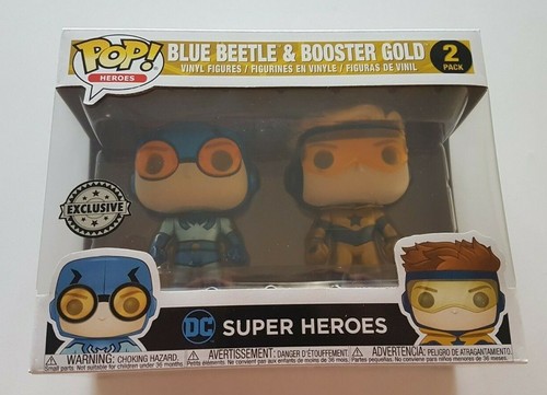 Funko Pop Heroes Blue Beetle \u0026 Booster 