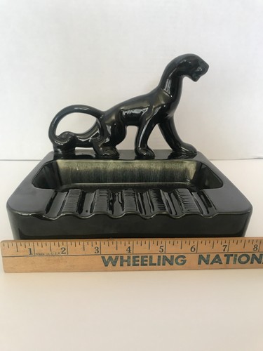VTG MCM-BLACK PANTHER ASHTRAY-PHIL MAR -MINT-TRENDING RARE-1950S/1960S - Picture 6 of 7