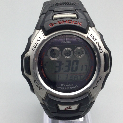 Vtg Casio G Shock Watch Men Digital Tough Solar Black Silver Tone 2688 ...