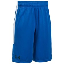 NWT UA Under Armour Ultra Blue/White Stunt Shorts Sz Large YLG L