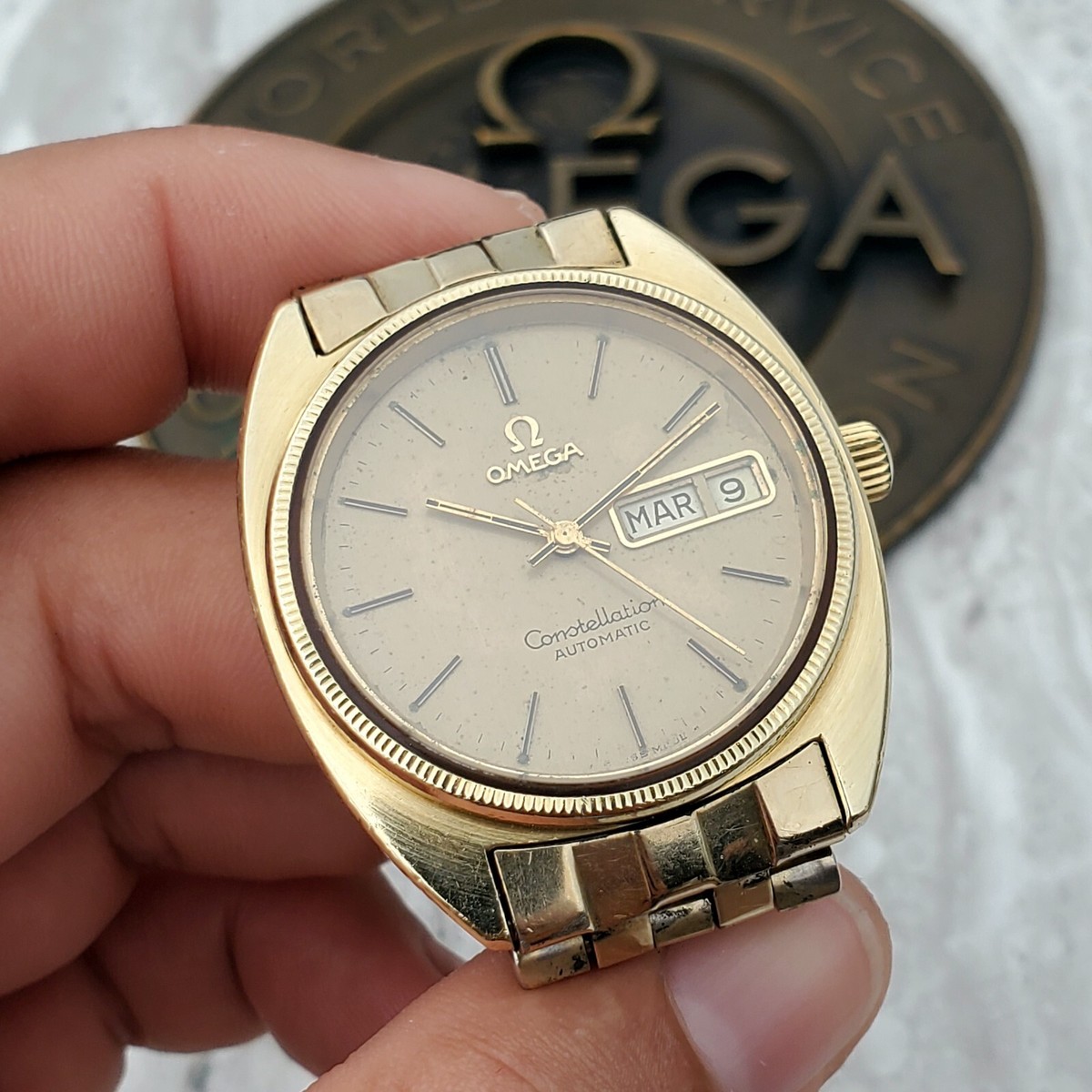 C Shape Omega Constellation Vintage Oro Vintage Omega