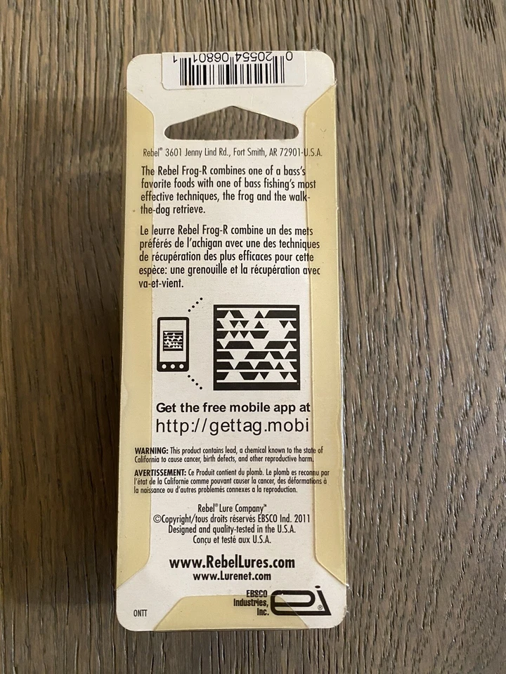 Señuelo de pesca Rebel Frog R Green Bullfrog 2011 Foto 2 de 3