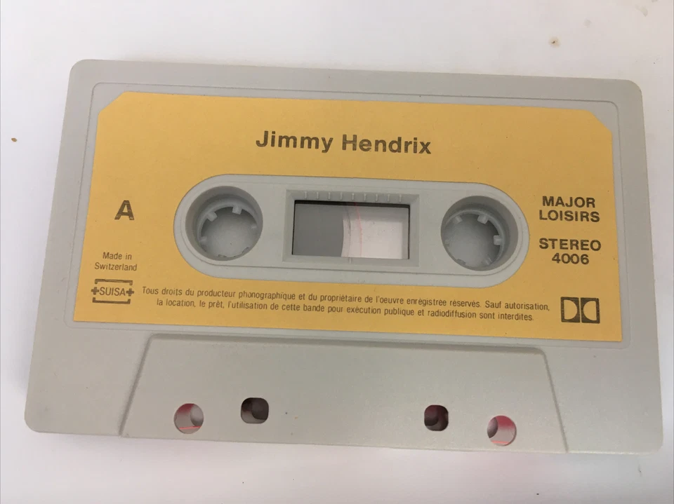 Jimi Hendrix + Little Richard Tape Cassette Major Loisirs Switzerland - Rare - Image 3 of 4