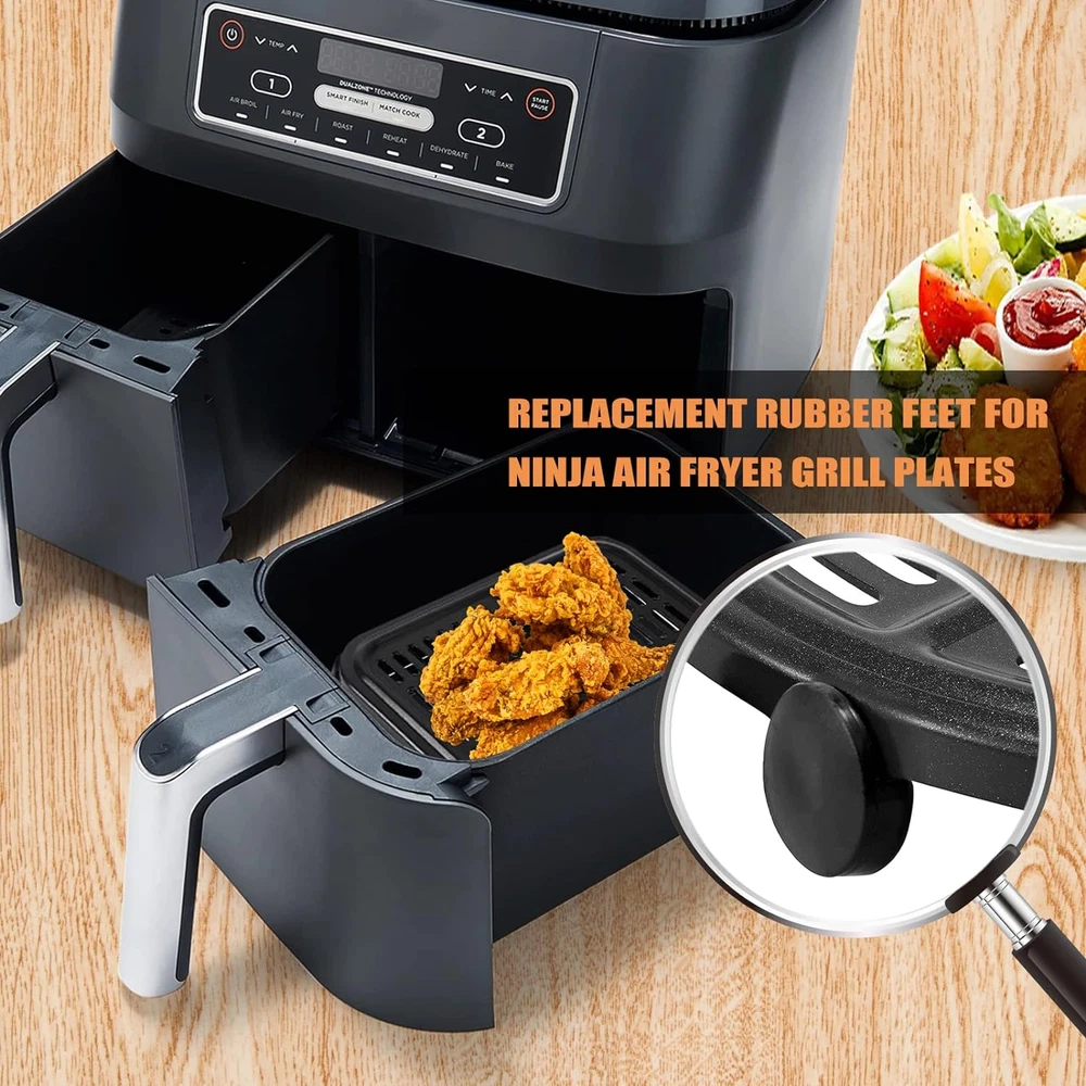 Air Fryer Replacement Parts for Ninja Foodi Airy Fryer, 8 PCS Food Grade Air Air Fryer Replacement Parts for Ninja Foodi Airy Fryer, 8 PCS Food Grade Air