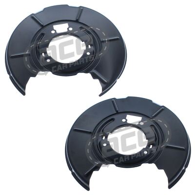 Pair Rear Brake Dust Shields For BMW E36 Coupe 1992-1999 - 308mm Rotor