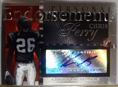 2004 Topps Pristine Personal Endorsements Chris Perry #PE-CPE Rookie ...