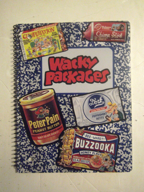 WACKY PACKAGES LOT OF 2 -8 BY 10 1/2 TABLETS THEME BOOKS