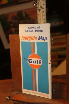 Vintage Gulf Alabama Kentucky Tennessee Tour Guide Travel Brochure Map