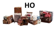HO Scale - Miscellaneous Freight  Scene (6 pcs.)  #WOO-A1953