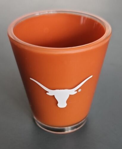 Texas,Longhorns - 2.25" Shot Glass- White on Brown