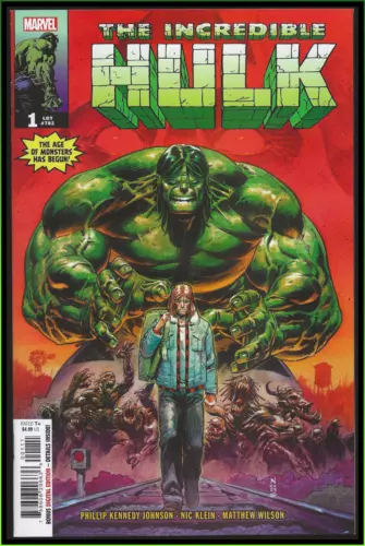 INCREDIBLE HULK #1-A (2023) 1ST PRINT  1ST CHARLIE MARVE COMICS 9.4 NM