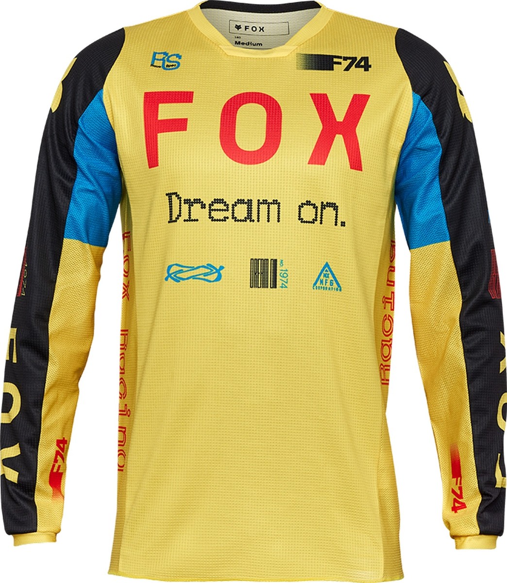デッドストック FOX 180 マルチロゴプリント モトクロス Jersey L フォックス ＼全品10%+1300円☆8/24(日)限定／ FOX 180 Trice