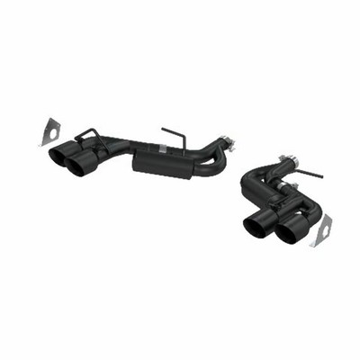 Fits 2016-24 Chevrolet Camaro 2.5'' Axle Back; NPP Only; Black Coated-S7039BLK