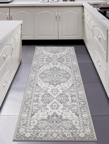Washable Runner Rug 2X6 Stain Resistant Kitchen Rug Runners for Hallways Non Sli - Picture 12 of 12