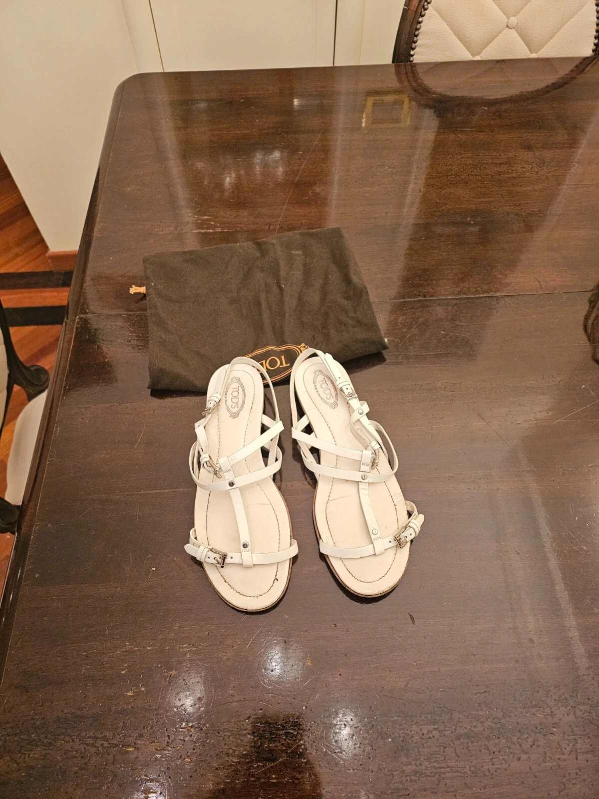 TOD’S SANDALI BIANCHI N. 38