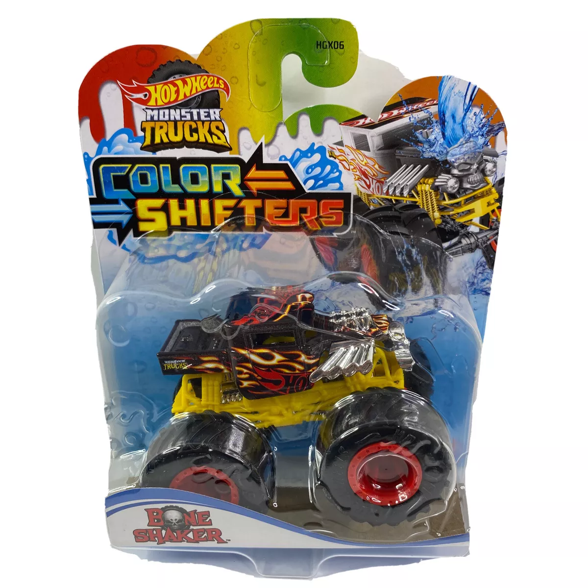 Hot Wheels Monster Trucks 1:64 Color Shifters 3-Pack, Toy Trucks For Kids