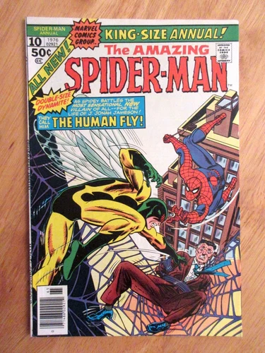 AMAZING SPIDER-MAN King-Size Annual #10 (1976) **Newsstand!** (VF+ Gem!)