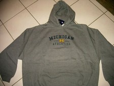New w/ tags MICHIGAN WOLVERINES ATHLETICS Embroidered Hoodie Adult LARGE