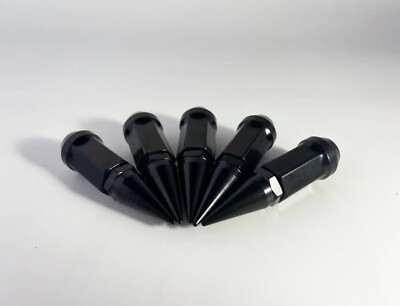 23-Pack Black Spike Lug Nuts – 1/2x20 Bulge Acorn For Jeep Wrangler CJ TJ YJ