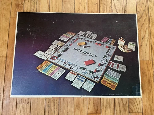 Vintage 1974 Monopoly Board Game Anniversary Edition Parker Brothers Complete