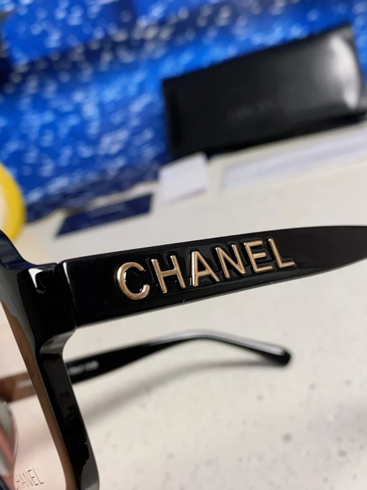 Chanel classic black frame unisex clear glasses CH5408/56-17-140 new - Image 3 of 4