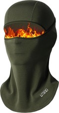 Balaclava Ski Mask Winter Face for Men Women Thermal Full Armygreen B