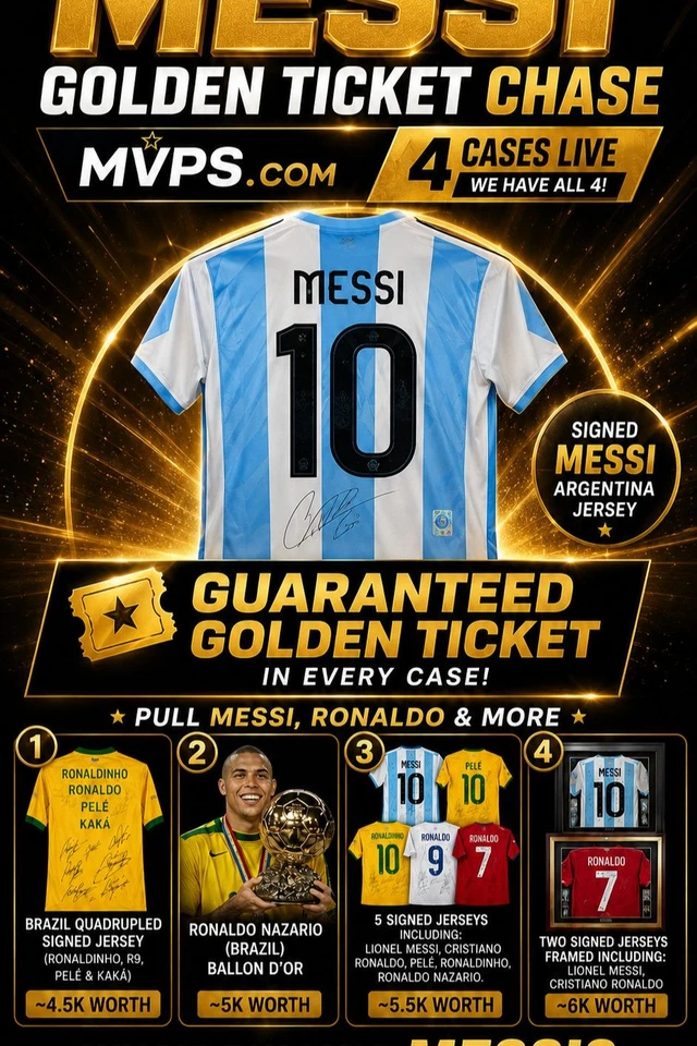 GOLDENT TICKET CHASE! WIN A SIGNED MESSI OR LAMINE JERSEY!