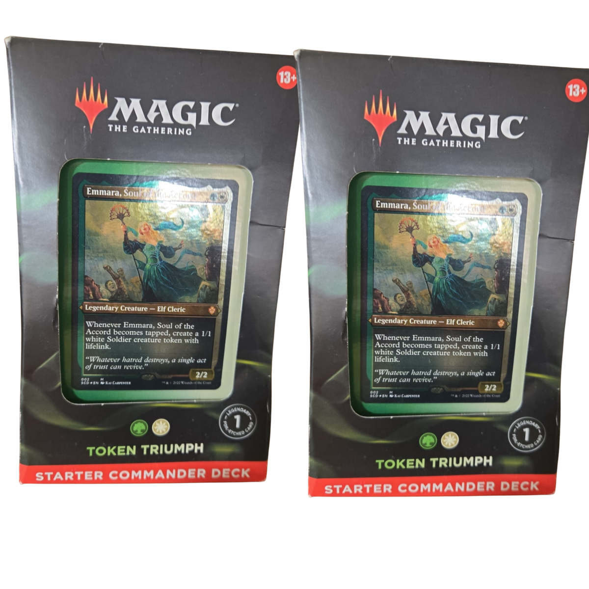 2 Pack Magic The Gathering Starter Commander Deck Token Triumph Emmara New 2 Pack Magic The Gathering Starter Commander Deck Token Triumph Emmara New
