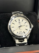 TAG HEUER Link *FULL SET* Mens Automatic DayDate Silver Watch - WAT2011