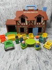 Fisher-Price Little People Vintage Lot Play House Tudor / Furniture Car Figures