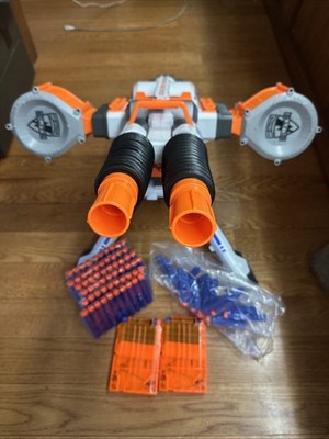 Nerf Elite Rhino-Fire Blaster With 130 Nerf Bullets, Included, WORKS!
