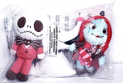 Disney Nightmare Before Christmas  Valentine Small Plush Bundle 3 Pack HTF RARE