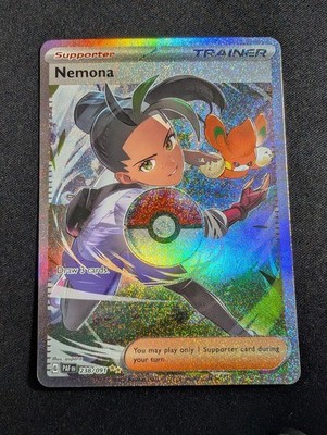 Pokemon Nemona 238/091 Full Art SV: Paldean Fates NM