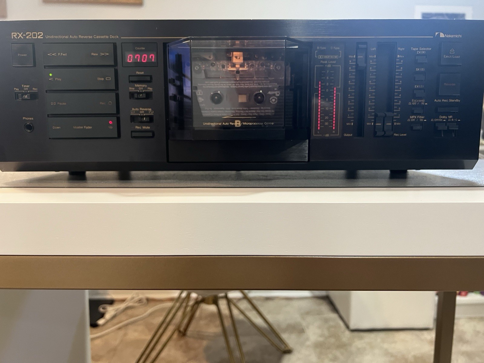Nakamichi RX-202 Cassete Deck UDAR New Belts And Idler Tire