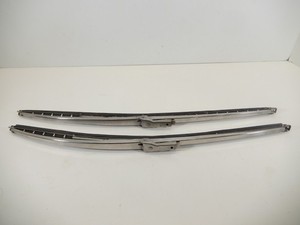 VINTAGE 15" TRICO PR-15-2W SHINY FLAT TOP WIPER BLADE PAIR W/ 3-LINE RUBBERS #1