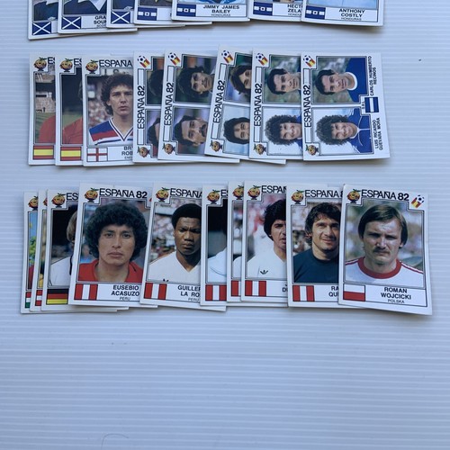 Lot 25 vignettes stickers panini pour album football Espana 82 coupe du monde - Imagen 5 de 6