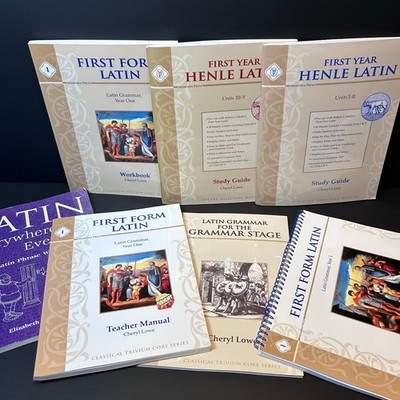 MP Memoria Press First Form Latin Grammar Year 1 Set Books Homeschool *NO CD