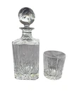 Vintage Marquis by Waterford BROOKSIDE Square Crystal Whiskey Decanter Signed