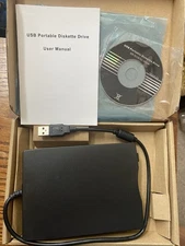 USB Portable 3.5" Floppy Disk Drive – 720KB/1.44MB FDD, USB 12Mbps Full Speed