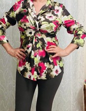CAMICIA PURA SETA “MOSCHINO” A FIORI TG 44