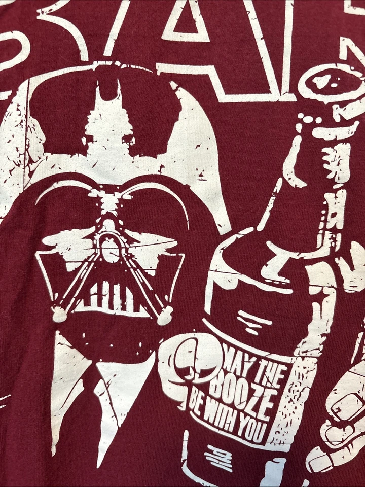 Vintage Star Wars Darth Vader STAR OF THE BAR Shirt Size Large Men’s - Image 3 of 4