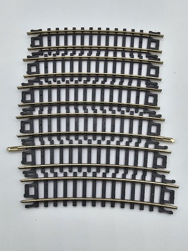 USED Atlas 2521 N Scale 11 1/2" Radius Curve Track Lot Of 6 Model Railroad  - Picture 1 of 5