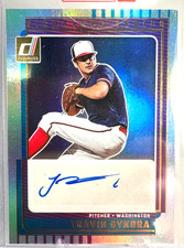 2025 Panini Donruss Travis Sykora Signature Series Auto #SG-TSK - Nationals