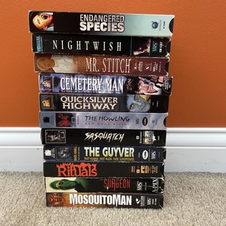 VHS Horror Lot Of 11 Tapes You Don’t Have