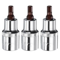 "3X 7/32\" Sechskant-Bit 1/2\" Vierkant S2 & CR-V Stahl RatschenschlüSsel-Bits Set"